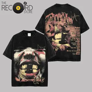 Retro Ye Bully Tracklist Album Graphic Premium Acid Washed Cotton T-Shirt, YE 2026 Hip-Hop Fan Merch Tee, Kanye Bully Era Streetwear Graphic Shirt, Gift for Ye Fans Vintage Rap Album Collector Tee