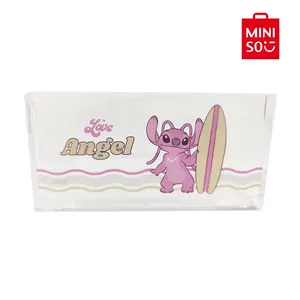 Disney Lilo & Stitch Stackable Transparent Storage Box - Cute Design, Clear Visibility, Ideal for Home Organizing & Small Items