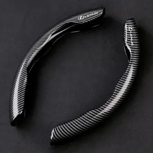 2pcs Carbon fiber Car Steering Wheel Cover Anti-slip Protection Cushion For Lexus RX GX460 GX IS250 RX400h UX250h RX350 LX570 LX600 LX470 GX470 IS250 Ct200h ES300h Car Accessories
