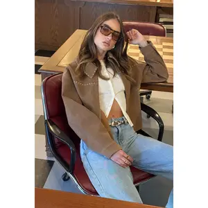 Memphis Studded Faux Suede Jacket