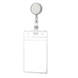 1 Clear Soft Plastic Card Holder (Including Retractable Lanyard) - Adjustable ID Card Credit Card Protective Cover, Retractable Badge Holder, Suitable for Nurses, Doctors, Teachers, Office Workers, School Supplies And Back-To-School Season