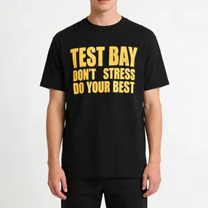 Exit Stress Achieve Your Best on Exam Day Unisex Casual Soft Crewneck TShirt for Students Testing Gift