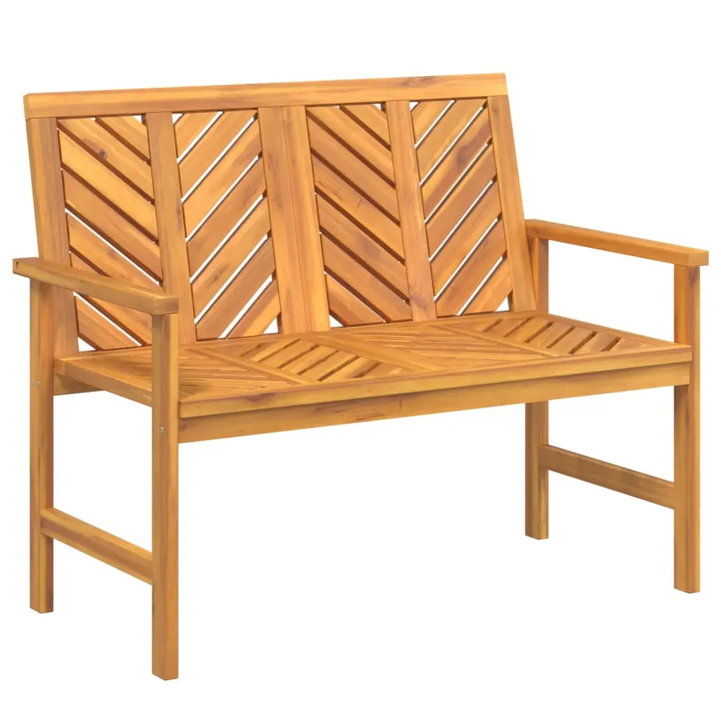 vidaXL Outdoor Bench, Patio Furniture Wooden Dining Bench, Outdoor Seating for Porch Deck Lawn Garden Backyard Balcony, Solid Wood Acacia 362234