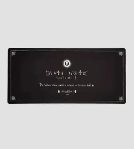 Team Liquid x Death Note Notebook Gaming Mouse Pad, Computer Mouse Mat, Flat Stitched Edge, Non-Slip Rubber Base, Gamers & Office Use, desk accessories, gaming room accessories – FASTSHIPPING