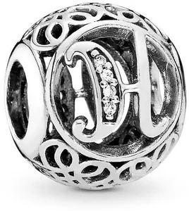 PANDORA Vintage H - Clear CZ Charm - 791852CZ