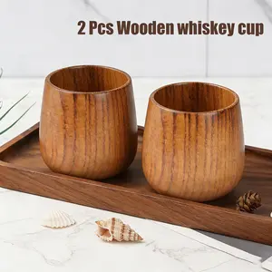 【2026 Gift】Wooden Whiskey Glass Gifts For Men-Charred Wood Bourbon Whiskey Glasses, Perfect  Who Have Everything, Perfect Bourbon Gift for Dad or Boyfriend on Father's Day, Birthday, Christmas, Thanksgiving ,charred Wooden Bourbon Drinking Glass