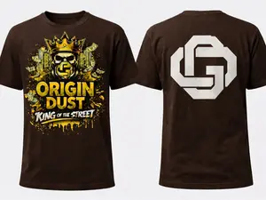 Origin Dust Streetwear T-Shirt – King of the Street Graphic Tee (Unisex Casual Cotton Tee)