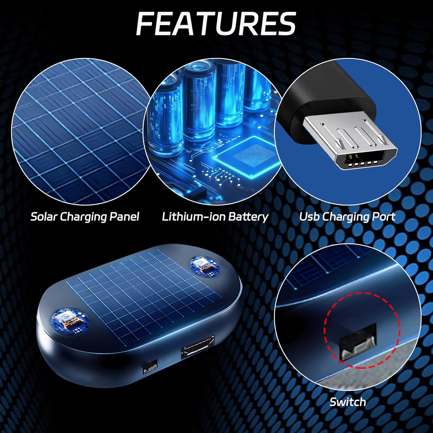 1Pcs2026 New Solar Anti-FreezeCarDevice
