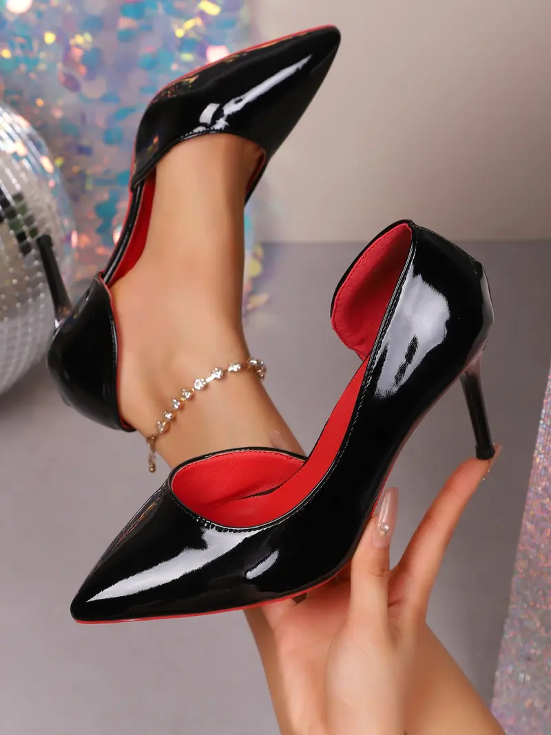 Elegant Women's High Heels, Thick Sole Stiletto Shoes, Perfect for Parties & Office Wear, Stylish Evening & Business Occasions