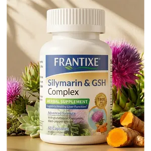 FRANTIXE Liver Support Supplement for Detox & Cleanse with Milk Thistle, NAC, ALA & Turmeric - 60 Capsules | Liver health Detoxifiers | Digestive Support, Liver Detoxifiers, Hormone Balancing, Mood Healthcare Fitness Edible Dietary Natural Healthy