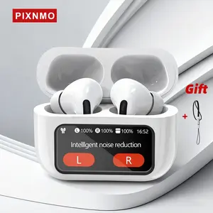 Earbuds In Ear Headphone,TWS Noise Cancelation Earphones with Screen, Wireless Headphones HiFi Stereo Earphones with ENC Noise Canceling Mic, for Android lOS