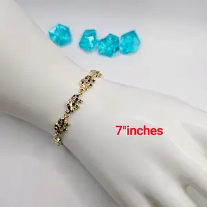 bracelet with elephants beautiful style Gold-plated