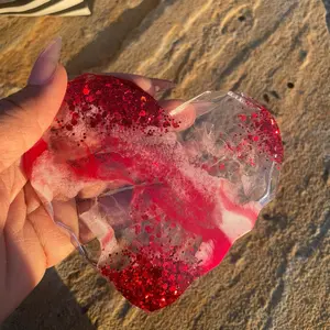 Red Heart Coasters