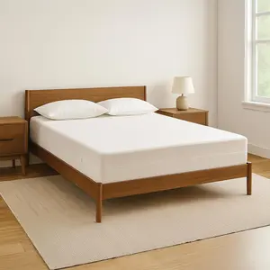 Total Protection Mattress Encasement Queen Size, 6-Sided Waterproof Mattress Cover Zippered Encasement for Allergen and Dust Protection, Machine Washable, Fits Up to 15" Deep Mattress