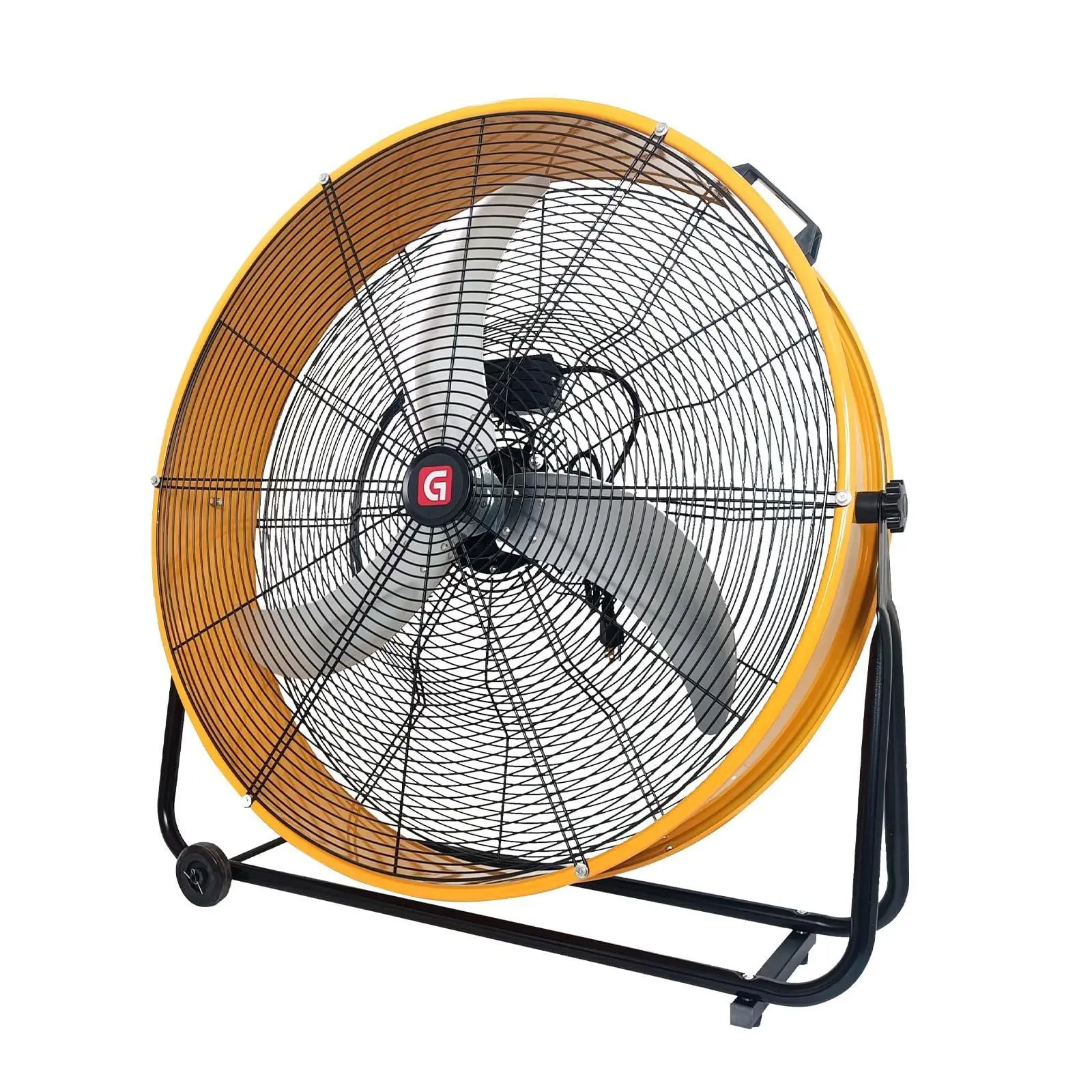 GAOMON 30" Heavy Duty Drum Fan, 14000 CFM High Velocity Industrial Fan with 3-Speed Control, Commercial-Grade Floor Fan for Warehouse, Workshop, Gym & Farm