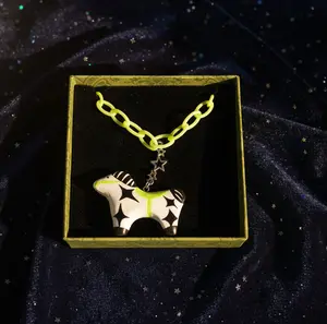 Green Circus Clowncore Horse | Funhouse Necklace