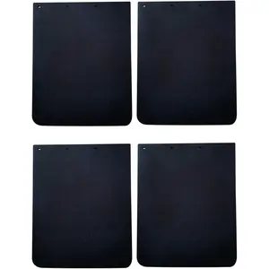 4 count Polymer Mudflaps 24x30 Inch, Durable Black Mud Flap Universal Pair for Semi  Tractor Trailer