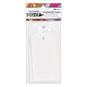 Dina Wakley Media White Tag Assortment #3 & #5