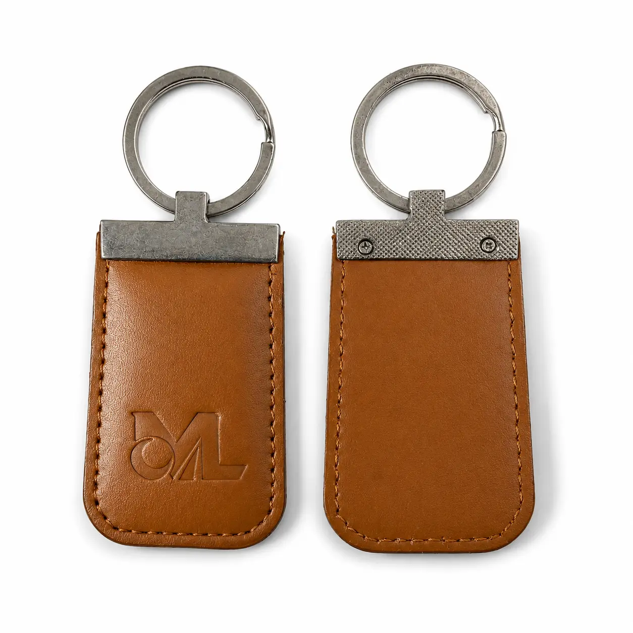 Classic Rectangular Leather Key Fob