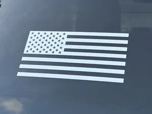 Traditional American Flag Vinyl Decal - 2 PACK