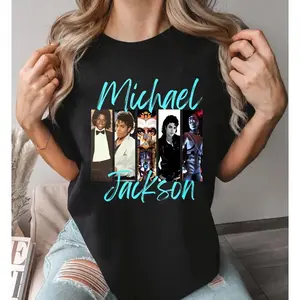 100 Percent Cotton Fashion Statement T-Shirt Michael Jackson Evolution Design Summer Wear Gift For Music Lovers #   Michael Jackson #   Jaafar Jackson #   biopic #   music legend