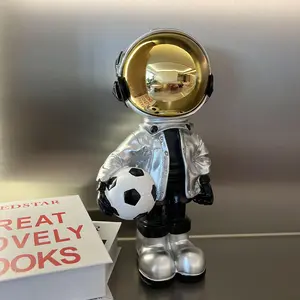 Astronaut Figurine Statue, Astronaut Sculpture for Home Decor, Cool Table Decor, Mini Ornament for Living Room Bedroom Office