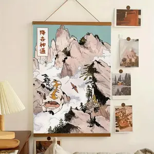 [UNFRAMED POSTER] The Last Airbender Appa in the Mountains Poster, Wall Hanging Poster