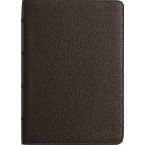 ESV Large Print Compact Bible, Red Letter (Buffalo Leather, Deep Brown)