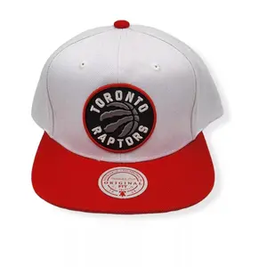 Mitchell & Ness White/Red NBA Toronto Raptors Core Basic Snapback