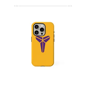 Basketball Superstar K-Kobe: Kobe Logo Design 2-in-1 Hybrid Phone Case — Compatible with iPhone 16, 15, 14, 13, 12 Series — Glossy Finish, Drop-Resistant, Fade-Proof