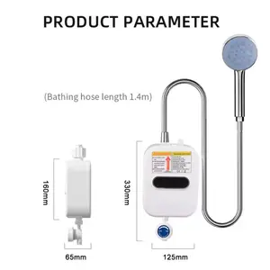 Electric Water Heater LCD Temperature Display IPX4 Quick Heating Shower Water Heating Device Set Household Appliances