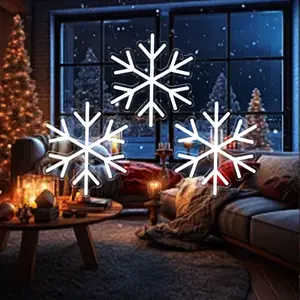 Snowflake neon sign fnaf lamp light bulb