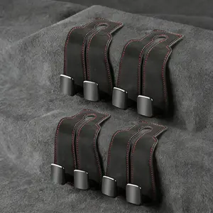 Home Hacks Car Seat Back Storage Hook, Car Seat Headrest Hook, Car Hooks for Purses and Bags, Purse Holder for Car, Leather Car Seat Back Storage Hook Double Hook Car Seat Hangers Organization Accessories, Car Interior Accessories Home Essentials