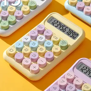 Cute Calculator without Battery, Desktop Calculator, 1 Piece Portable Mini, Accounting Supplies for Home School Office, Personal Growth Tool