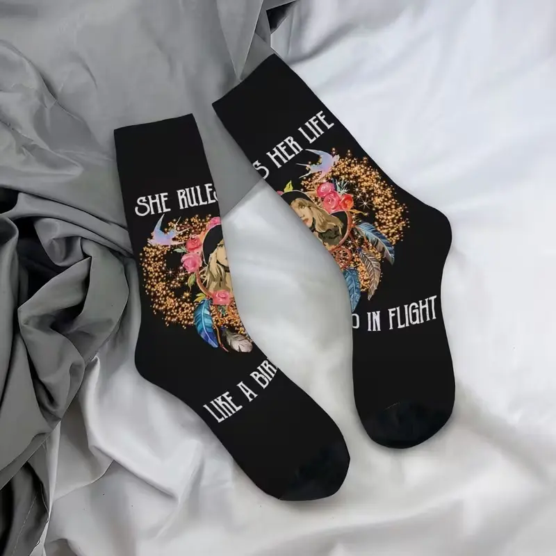 1 Pair Vintage Legend Stevie Nicks Socks