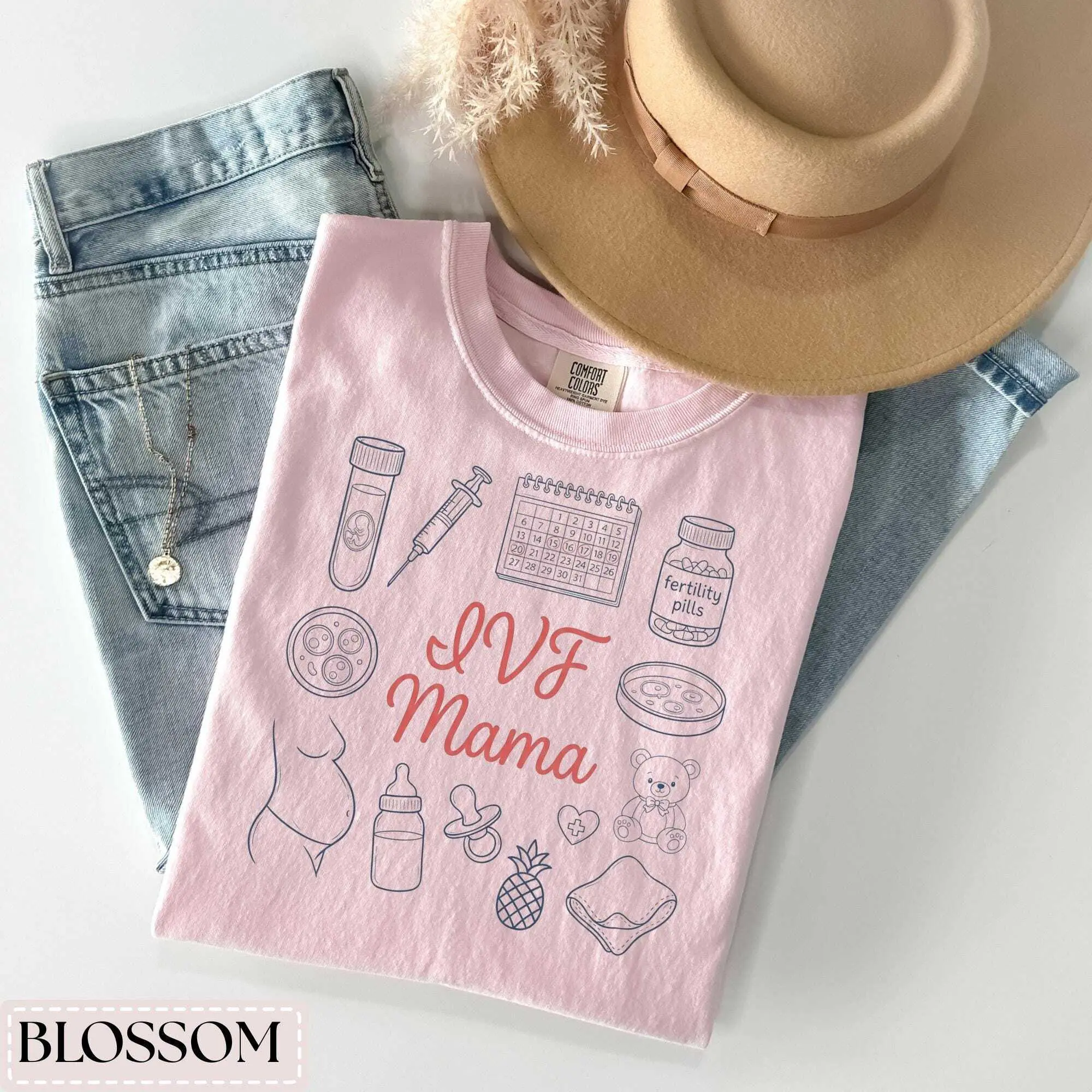 IVF Mama Shirt , IVF Transfer Gift, Fertility Journey Tee, IUI Support Gift, Pregnancy Shirt, Mama Trying Shirt