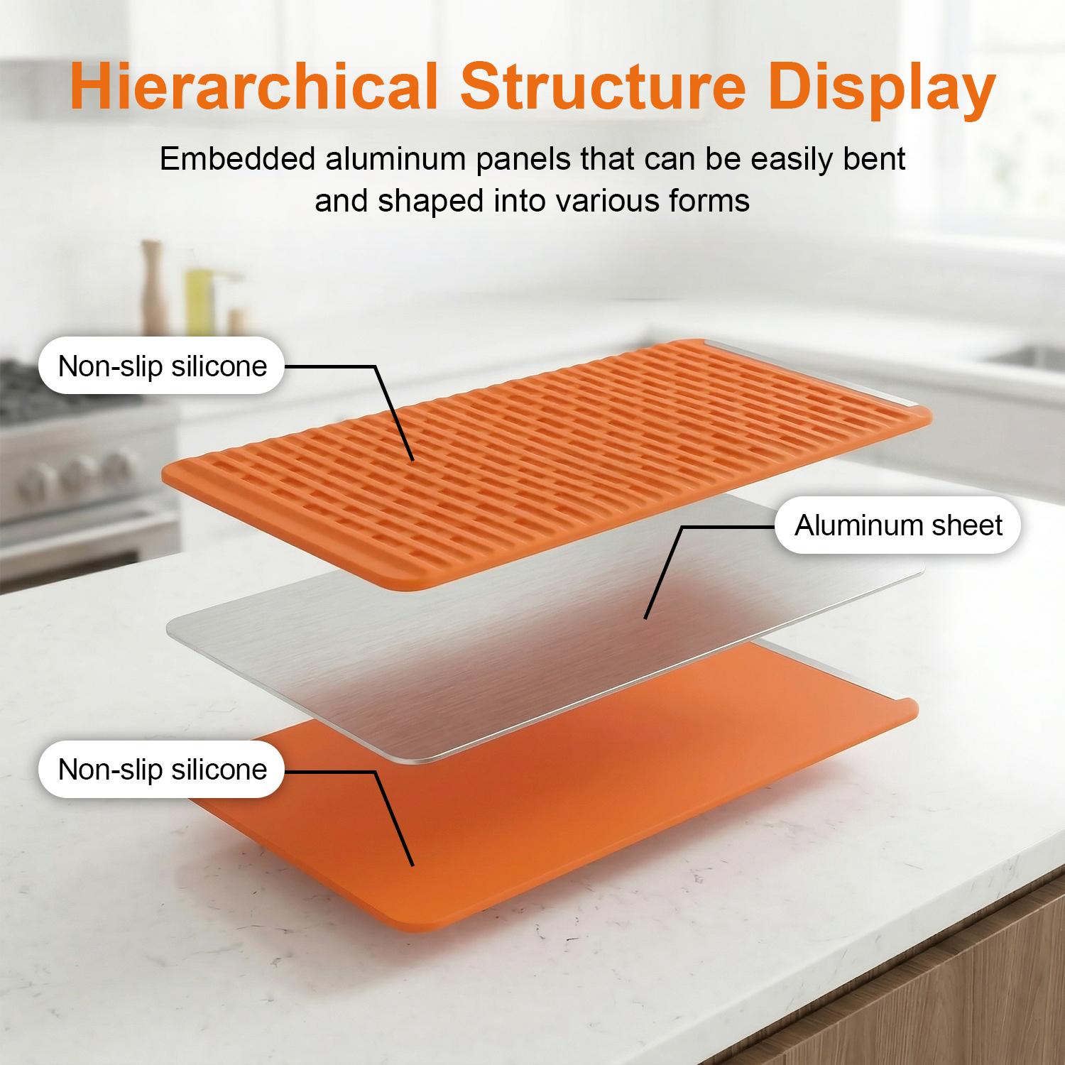 Flexible Silicone Aluminum Phone holder stand,Bendable Rollable Foldable Design,Universal Adjustable Anti-Slip Desktop Mount for Phone Tablet Laptop, Portable Ergonomic Holder for Home Office Travel