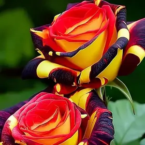 200pcs Rare Rose 'Firebird' Seeds, Steady Plants for Garden Beds or Pots, Classic Traditional Flower Seeds for Home Gardening