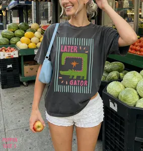 Later Gator Shirt, Funny Alligator Tee, Retro Graphic Shirt, Sarcastic Oversized Tee, Cute Vintage Animal Shirt, Humor shirt Gift