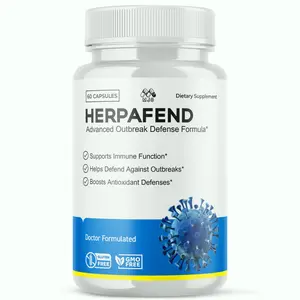 Herpafend Advanced Formula Dietary Supplement - GMO-Free, Gluten-Free Health Pills for Skin Care (60 Capsules)