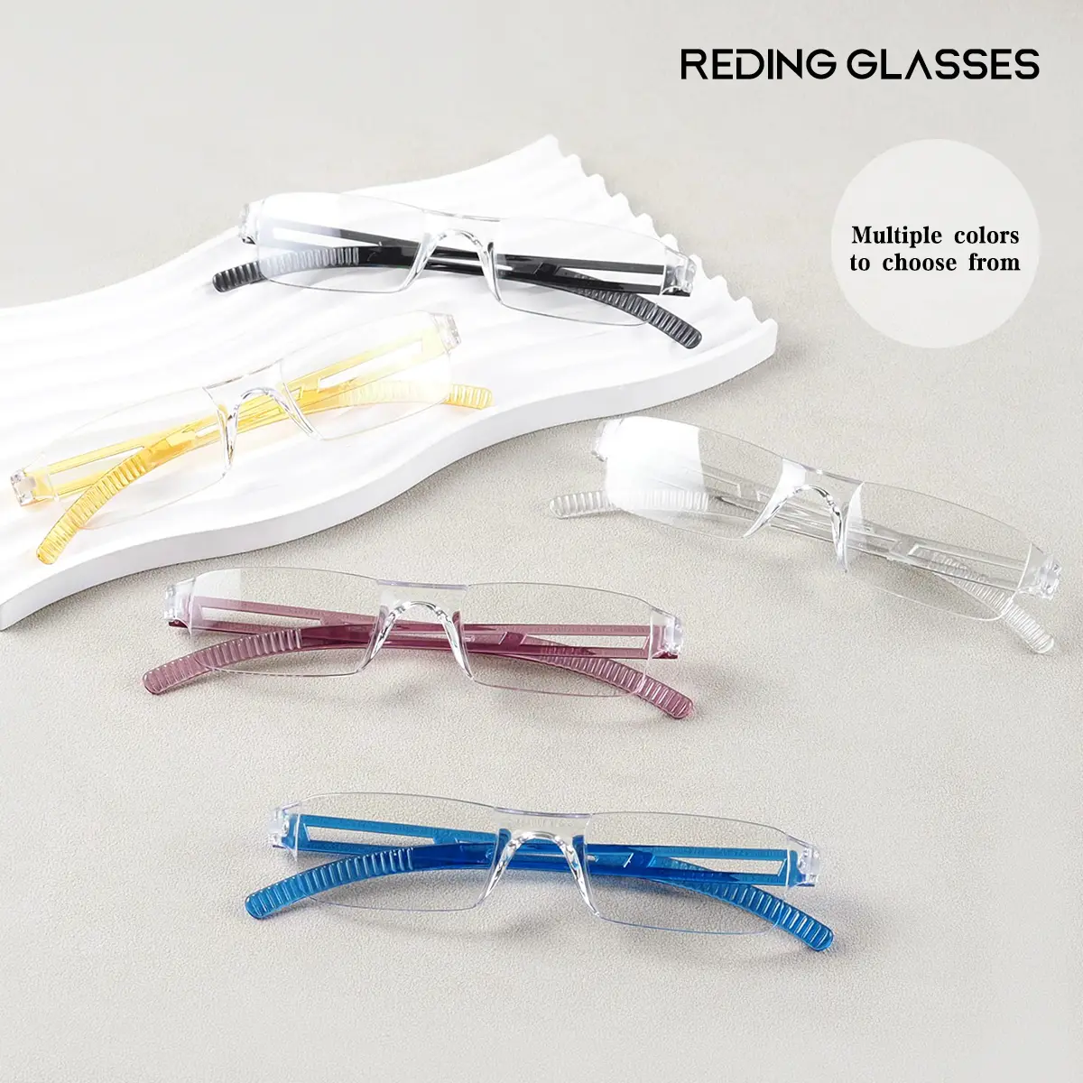 5-Pack High-Definition Fashion Integrated Blue Light Blocking Reading Glasses, Ultra-Lightweight with High-Definition Lenses, +100 to +400 Prescription Strength, Suitable for Myopia, Presbyopia, Seniors, and Everyday Use toko kacamata murah