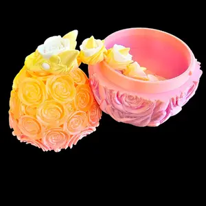 Articulated Rose Snake with Egg