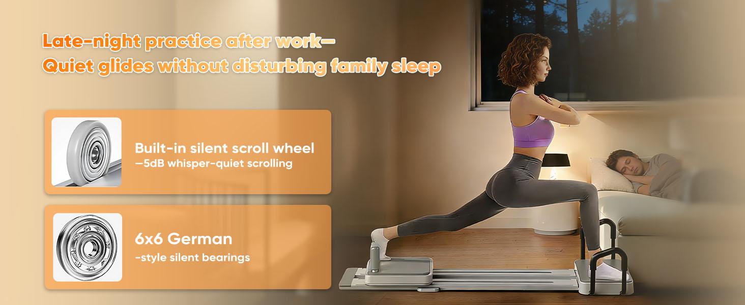 Multifunctional Pilates Reformer, Portable Pilates Reformer Board with 66.9'' Extended Track & 3 Pairs Yoga Sock, Quick Assembly, Pilates Machine for Home Workout Multifunctional Pilates Reformer, Portable Pilates Reformer Board with 66.9'' Extended Track & 3 Pairs Yoga Sock, Quick Assembly, Pilates Machine for Home Workout