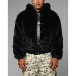 Loiter Eastern Bloc Fur Jacket Black