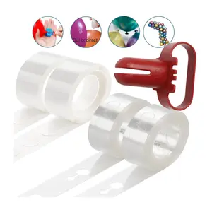 Balloon Arch Kit with 200 Dot Glue Tape, 32.8 Feet Garland Strip, and Balloon Knotter Tying Tool Set Round Backdrop Decoration Removable