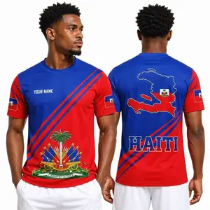 Haiti Soccer Jersey, Custom Haiti Shirt, Haitian Pride Jersey, Personalized Football Shirt, Haiti Fan Jersey, Caribbean Soccer Tee O4X