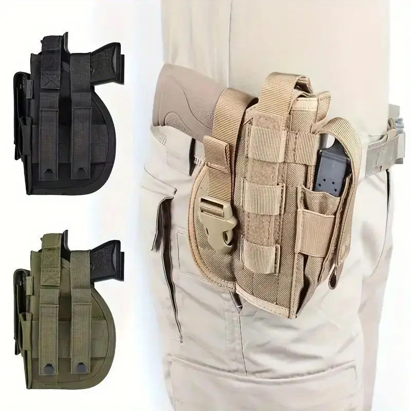 Outdoor Tactical Multi-Functional Gun Holster Tactical Waist Bag Holster Quick-Draw Gun Holster Gun Bag Camouflage 1911 G17 92F
