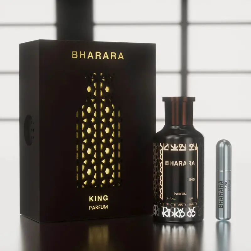 Men's Bharara King Parfum, 3.4 fl oz/100 ml - Citrus Fruity Aromatic Scent, Single Item