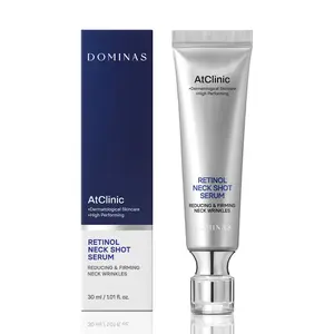 DOMINAS AtClinic Retinol Neck Shot Serum - Neck Pigmentation & Wrinkle Treatment with Retinol, 5 Peptides & Vitamin C, Sagging Skin, Firming & Lifting, Korean Skincare, 1.01 fl oz