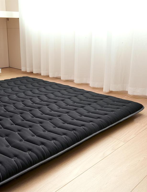 3.5" Thick  Futon Floor Mattress -  Size 60"x80" -  High-Density ,Foldable Floor Mattress,Comfortable Tatami Mat for Dorm,Bedroom,or Guest Room(Black)